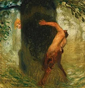 The Tease By Franz von Stuck