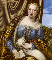 Portrait of a Lady as Saint Agnes By Paolo Veronese