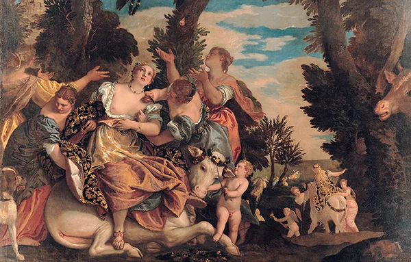 Rape of Europa c1581 By Paolo Veronese