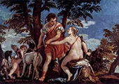Venus and Adonis By Paolo Veronese