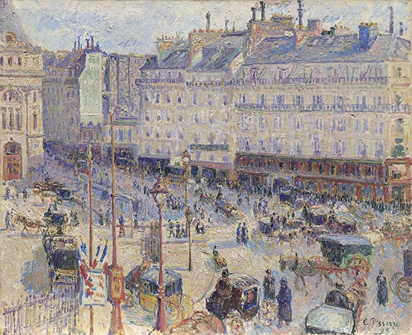 The Place du Havre Paris 1893 By Camille Pissarro