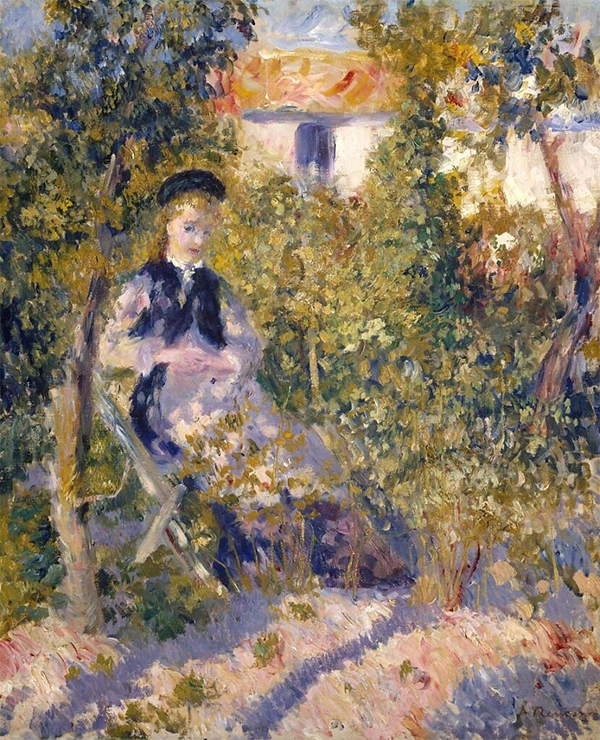 Nini in the Garden 1876 By Pierre Auguste Renoir