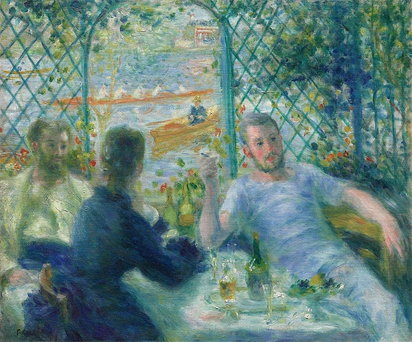 Lunch at The Restaurant Fournaise 1875 By Pierre Auguste Renoir