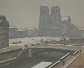Notre Dame under Snow c1914 By Albert Marquet