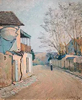 Princess Street in Winter 1875 By Alfred Sisley