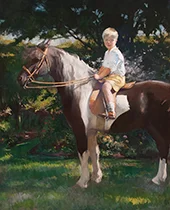 Edmund and His Pony Peanut 1930 By Edmund Tarbell
