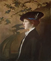Mary with a Black Hat 1916 By Edmund Tarbell