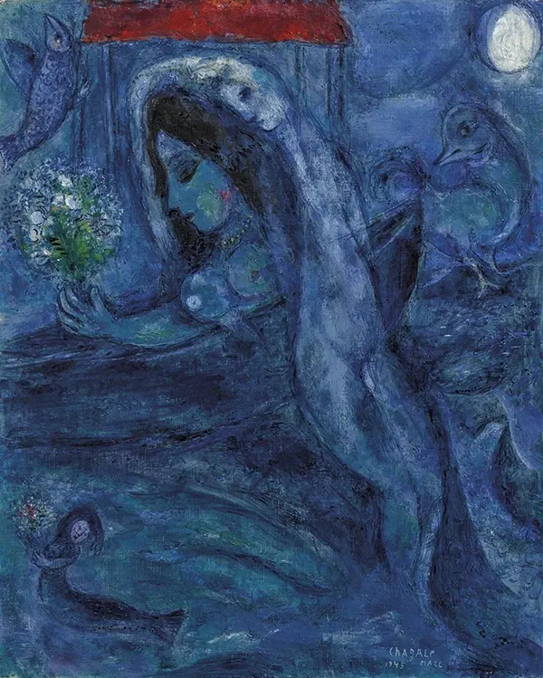 The Sea 1945 By Marc Chagall