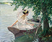 Young Woman in the Boat By Edmund Tarbell