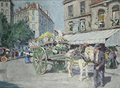 Flower Cart Paris By Luther Emerson van Gorder