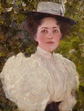 Girl in the Foliage 1898 By Gustav Klimt