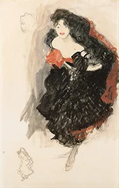 Study for Judith II 1908 By Gustav Klimt