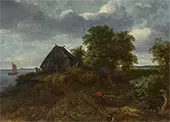 A Dune Landscape with a Distant View of Haarlem By Jacob van Ruisdael