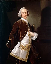 Portrait of a Man By Thomas Hudson