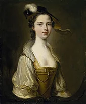 Portrait of a Young Woman 1745 By Thomas Hudson