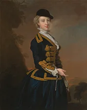Portrait of a Young Woman of the Fortesque Family of Devon By Thomas Hudson