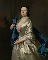Portrait of Sarah Popham By Thomas Hudson