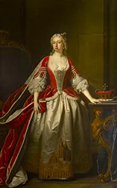 Princess Augusta of Saxe Gotha 1750 By Thomas Hudson