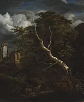 Forest with Ruins By Jacob van Ruisdael