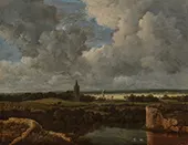 Landscape with a Windmill By Jacob van Ruisdael