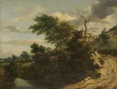 Sandy Track in the Dunes c1650 By Jacob van Ruisdael