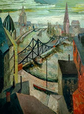 The Iron Bridge in Frankfurt am Main 1930 By Hanns Ludwig Katz