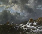 View from the Coast of Norway c1660 By Jacob van Ruisdael
