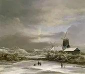 Winter Landscape By Jacob van Ruisdael