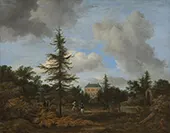 Country House in a Park c1675 By Jacob van Ruisdael