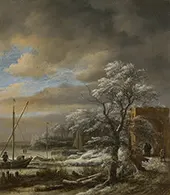 Winter Landscape 1660 By Jacob van Ruisdael