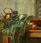 Still Life of Vegetables By Albert Roosenboom
