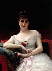 Portrait of Madame Edouard Herve By Alexandre Cabanel