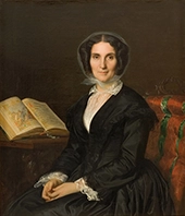 Portrait of Madame Louise Mares 1851 By Alexandre Cabanel