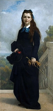 Portrait of Miss Cornelia Lyman Warren Trustee of Wellesley By Alexandre Cabanel