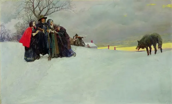 A Wolf han't been Seen in Salem for Thrity Years By Howard Pyle