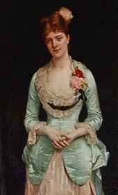 Portrait of Miss Matthews 1880 By Alexandre Cabanel
