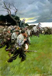 His Army Broke Up and Followed him 1911 By Howard Pyle