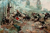 The Attack on the Chew House 1898 By Howard Pyle