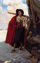 The Buccaneer was a Picturesque Fellow 1905 By Howard Pyle