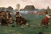 The Fight on Lexington Common 1898 By Howard Pyle