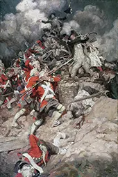 They Scrambled up the Parapet 1897 By Howard Pyle