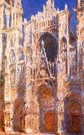 Rouen Cathedral the Portal in the Sun 1894 By Claude Monet