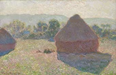 Grainstacks in the Sunlight Midday By Claude Monet
