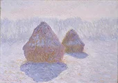 Haystacks Effect of Snow and Sun 1891 By Claude Monet