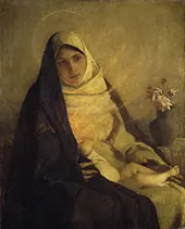 Madonna of the Rose 1885 By Pascal Dagnan Bouveret
