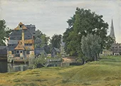 Houghton Mill near St Ives Huntingdonshire 1889 By William Fraser Garden