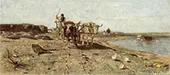 A Yoke of Oxen on the Lakeside By Rudolf Ribarz