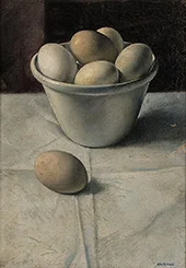 Still Life with Eggs 1923 By Miguel Mackinlay