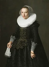 Portrait of a Lady 1633 By Nicolaes Eliasz Pickenoy