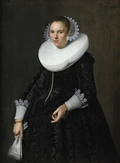 Portrait of a Lady 1635 By Nicolaes Eliasz Pickenoy